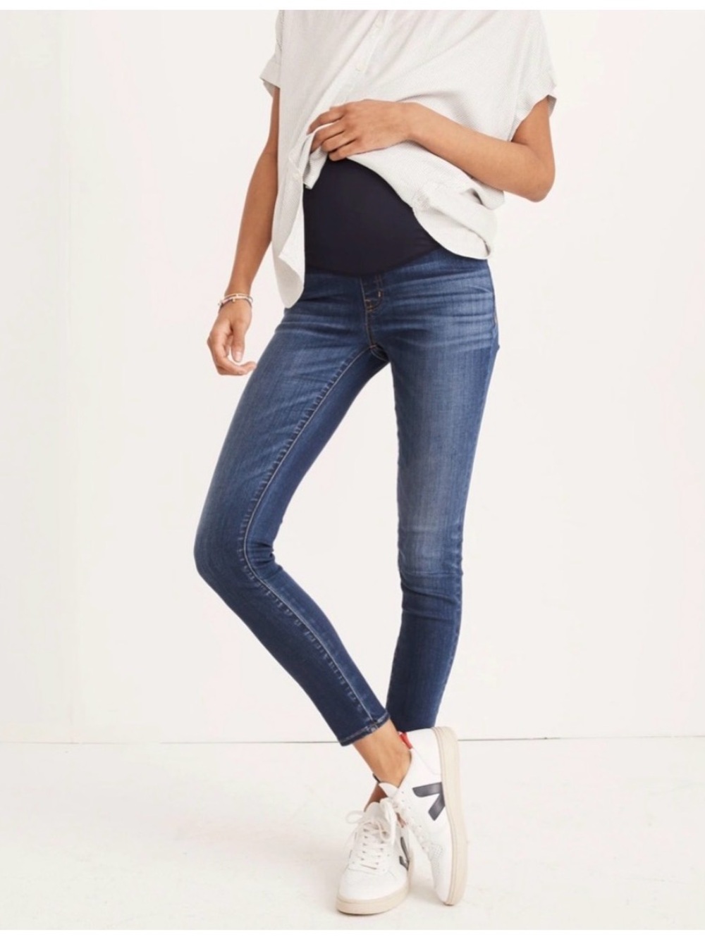 Dark Blue Skinny Maternity Jeans